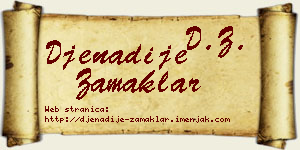Đenadije Zamaklar vizit kartica